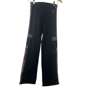 Equilibrium Activewear Y2K Vintage Flare Low Rise Grunge Emo Yoga Pants Medium